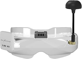 Skyzone SKY02O OLED 5.8GHz FPV Goggles w/SteadyView Diversity Rx - 5.7 - Black