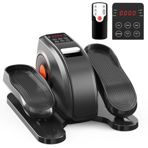 OLIXIS Under-Desk Elliptical Machine–Compact & Quiet Mini Pedal Exerciser with Adjustable Speed, LED Display, Portable Fitness Solution for Home or Office Workouts