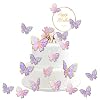 OSDUE 21 Stuks Vlinder Cupcake Toppers, Taart Decoraties Met Vlinders, Vlinder Verjaardagstaart Decoreren, Voor…