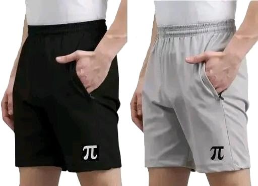 Men’s Solid Sports Shorts Combo Pack of 2 | Comfortable Regular Fit Half Pants for Men-picture-49