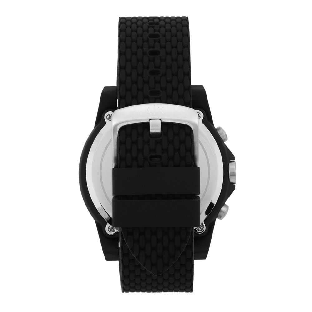 Armani Exchange Orologio per uomo, movimento cronografo al quarzo e cassa da 44 mm con cinturino in silicone