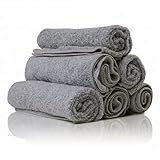 Generico 6 Panni Microfibra Professionali per Tutte le Superfici ad Alta Assorbenza e Finitura Senza Aloni