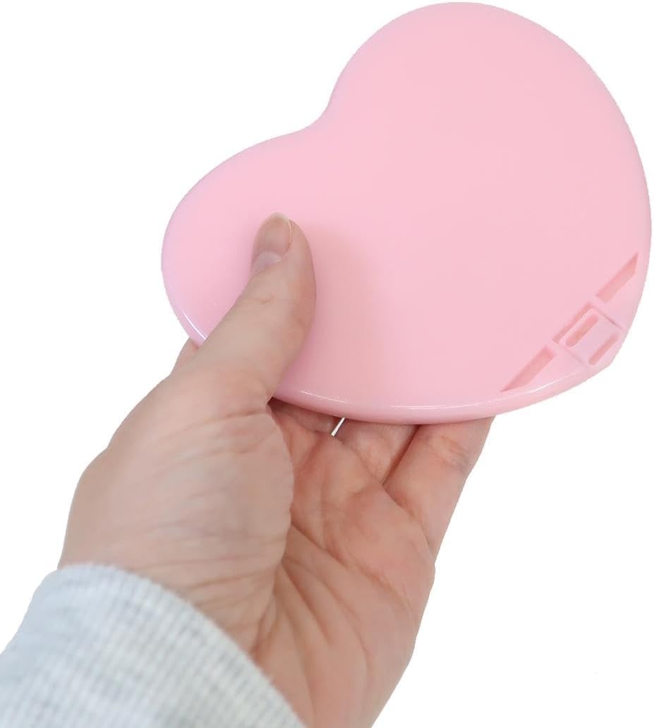 Cameo Japan 231234 Heart Mirror with Stones, Twinkle Berry Berry, Pink image 2