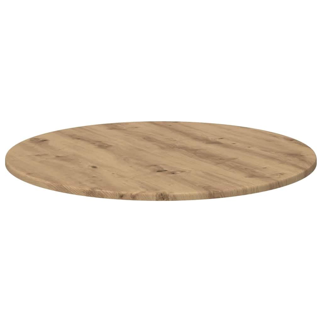 vidaXL Plateau de Table Ø 70 x 1,5 cm Rond Bois d'ingénierie