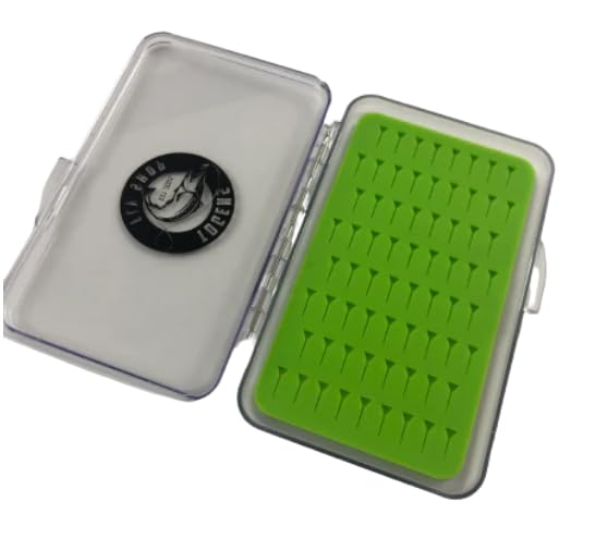 Togens Fly Mini Fly Case - Mini Ultra Thin Fly Box with Silicone - Fits Up to 68 Flies - Waterproof - Compact, Portable & Convenient
