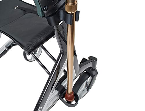 B+B Healthcare Rollator Cane Holder Attachment German Design and Quality, Black