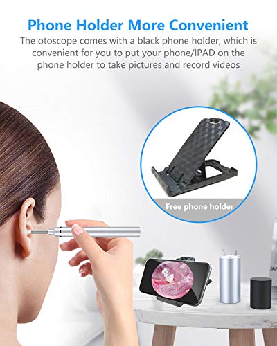 Ear Wax Removal Tool Camera - Wireless Ear Cleaner Otoscope with Light, KFF Wifi Ear Cleaning kit HD ear Endoscope with Ear Spoon, Ear Camera and Earwax Removal kit for iPhone, Android Phone and Table - Thumbnail 3