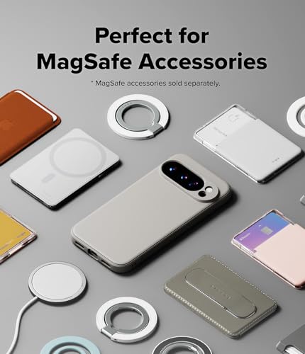Image of Ringke Onyx Designed for Google Pixel 10 Pro XL Case [Compatible with Pixelsnap /MagSafe] [Non-Slip] Anti-Fingerprint Slim-Fit Protective Cover with Precise Camera Cutouts - Magnetic Warm Gray