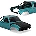 SCX24 Body, 1/24 Pickup Hard Body Shell with Bed Rack, RC Truck Body for Axial SCX24 C10 Bronco Wrangler Base Camp 4Runner, Scale RC Crawler Accessories (Green)