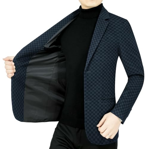 Blazer décontracté pour homme coupe ajustée veste de printemps - 4