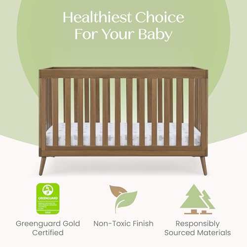 Image of Delta Children Essex 4-in-1 Convertible Crib - Greenguard Gold Certified, Chestnut