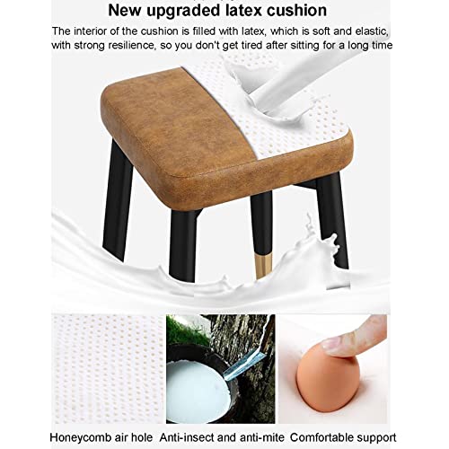Tabouret de coiffeuse confortable pour petits espaces et assise empilable - 4