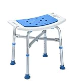 WJSW Tabouret de Douche, siège de Transfert Robuste pour Banc de Transfert de Chaise de Bain bariatrique, Tabouret de Douche à Hauteur réglable avec Pieds antidérapants, Portant 200 kg / 500 LB