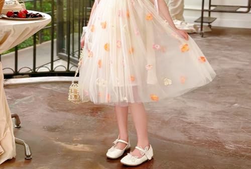 Girls Adorable Butterfly Mary Jane Ballet Flats Flower Girl Wedding Party Dress Shoes Formal Footwear for Toddler/Little Kid2