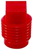 Caplugs 99390174 Kunststoffgewindestopfen für Rohrverschraubungen, P-28, PE-HD, auf Steckgewinde Größe 1/4 NPT, rot, To plug thread size 1/4 NPT, rot, 100