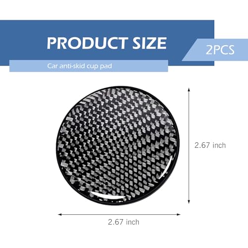 Portavasos para carro de fibra de carbono 2.75 pulg miniatura 2
