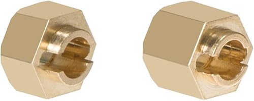 Miniatura 7 de Cubo hexagonal de rueda de latón, adaptador extensores de 0.236 in (+0.079 in) para 118 RC Crawler Car TRX4M piezas de actualización