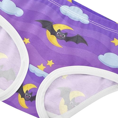 Cartoon Bats Halloween Purple Toddlers Underwear Floral 2t Cotton Girl Panties Cute Cartoon Undies Kids Briefs4