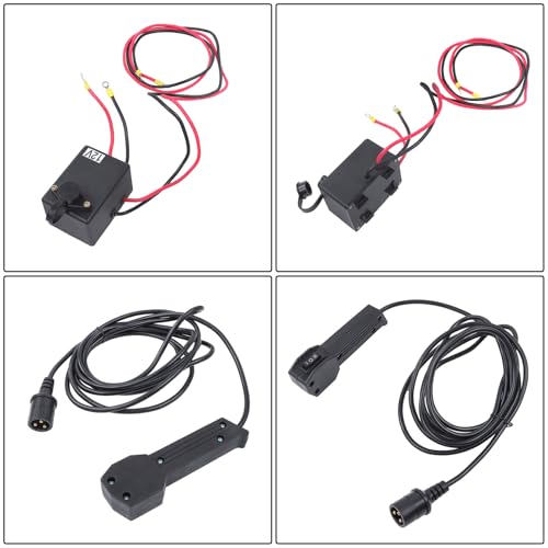 Winche eléctrico 3500 lb 1.5HP 12V con control remoto miniatura 5