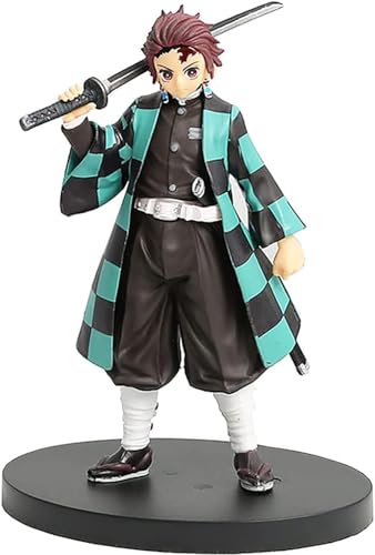 Image of Demon Slayer Tanjiro Action Figures Height-16CM Multicolour PVC Collectible for Anime Fans - Tanjiro 16Cm