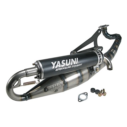 Yasuni exhaust Carrera 16/07 black for Aprilia Gulliver 50 LC: LH