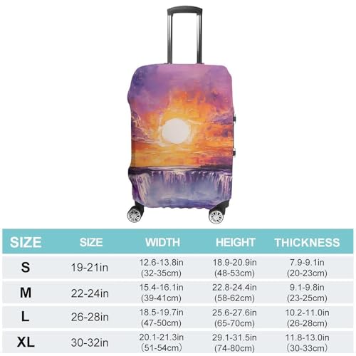 Victoria Falls Sunset Luggage Covers Washable Travel Suitcase Cover Elastic Baggage Protector2