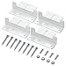 Solar Panel Mounting Z Bracket Mount Supporting for RV, Roof, Boat, Set of 4 Units (1 Sets of Mount Brackets)