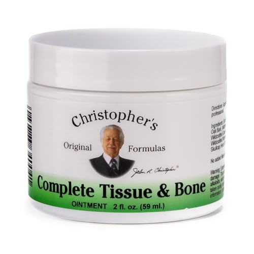 Christophers Original Formulas Complete Tissue & Bone Ointment Herbal Blend for Skin & Connective Tissue 2 oz Jar