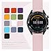 WOCCI 20mm Silicone Watch Band with Rose Gold Buckle, Soft Rubber Replacement Straps with Quick Release (Pink)