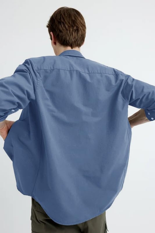 Image of BE ACTIVE Men's Oxford Cotton Lycra Casual Shirt || Men Stylish Shirt || Full Sleeves || Simple Shirt for Men || Timeless Style & Comfort