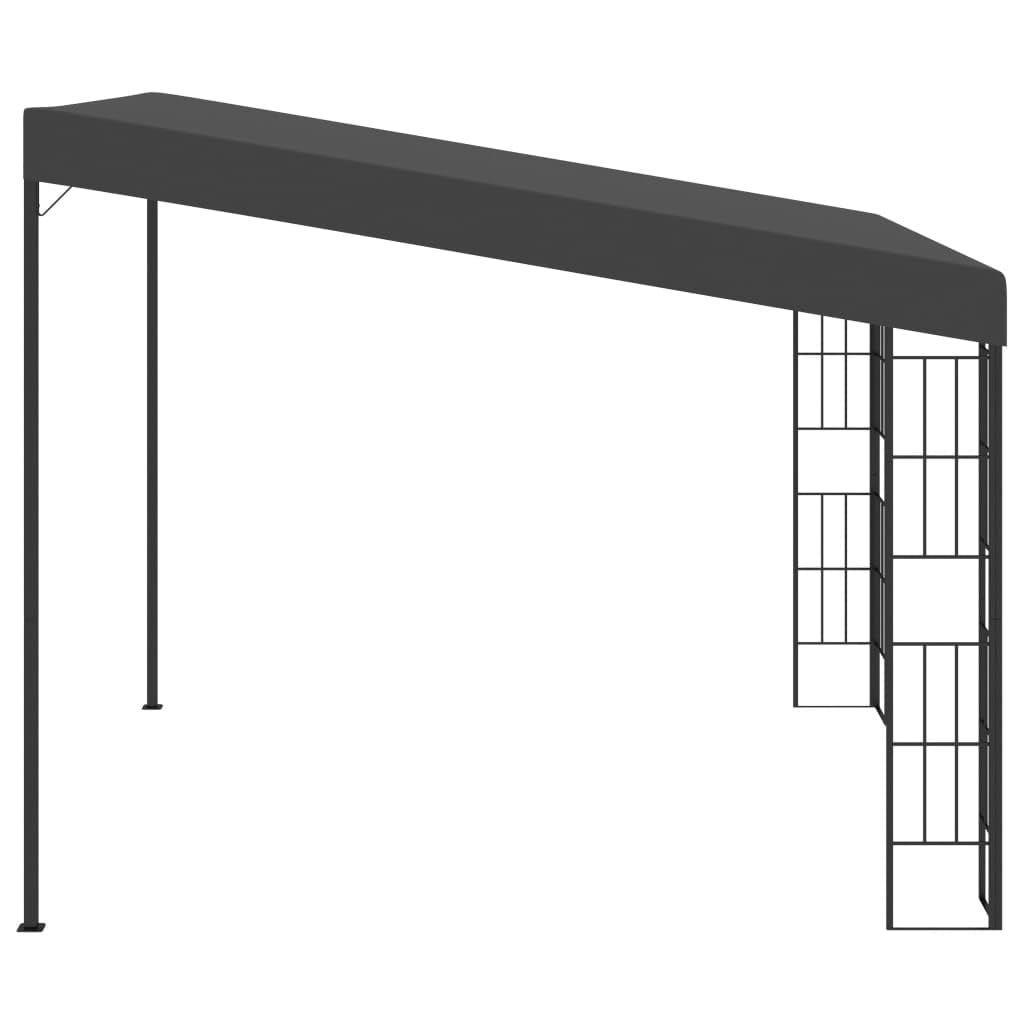 Gazebo A Parete,Tendone Per Esterno,Tende Per Gazebo Esterno Adatto Per Terrazze, Balconi, Piscine, Giardini, Campeggio, Eventi 3x3 M Antracite in Tessuto