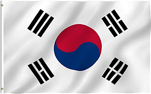 特大150×90cm韓国の旗，한국 국기，Korean flag，大韓民国国旗 太極旗 柔らかくて快適スポーツ 観戦 応援 フラッグ オリンピック 祝日 新年 運動会 代表応援用 市民の日 スポーツ 応援グッズ ワールドカップ 国旗 (Korea)