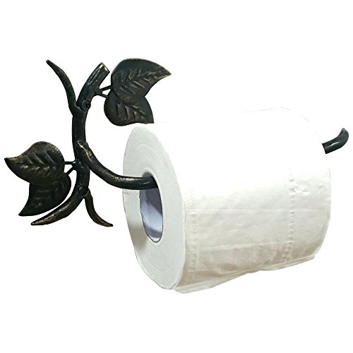 Comfy Hour 9" Cast Iron Tissue Holder, Wash Black, Antique & Vintage Collection #TOP18