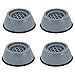 YooSz Waschmaschine rutschfeste Und Stoßfeste Fußkissenstützständer Halter Möbel Pads Gummiwaschmaschine Anti-Vibrations-Waschmaschine Fußpad rutschfeste Antivibrationsschutz (Color : 4PC)
