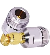 CNARIO 2PCS SMA to N Coax Connector N Type Female to SMA Male Antenna Adapter RF Coaxial CB Radio...