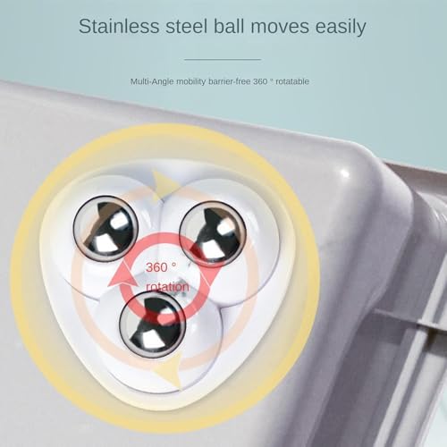 4 Pcs Self Adhesive Caster Wheels, Appliance Rollers for Kitchen Appliances, 360° Swivel Mini Universal Wheel Roller Casters, Sticky Pulley for Trash Can, Storage Box(wheels for furniture moving) thumbnail 15