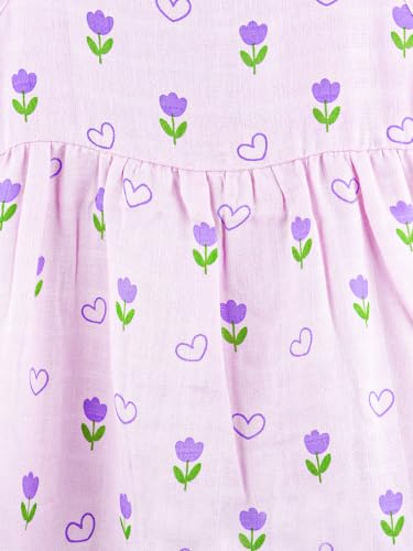 Image of Kidbea Bamboo Cotton Baby Girl Dress, Sleeveless Casual Wear Girls Frock