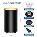 SUNVIE 2 Pack Uplighting Indoor Floor Can Light Spotlight, Up Lights Indoor Floor Spotlight with 2700K GU10 Bulbs, 5W Spot Lights for Plant Picture, 5.9 FT Plug Cord & Foot Switch