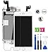 Hoonyer Display per iPhone 6S Touch Screen LCD Digitizer Schermo 4,7" Utensili Inclusi(con Pulsante Home, Fotocamera, sensore Flex) Bianco