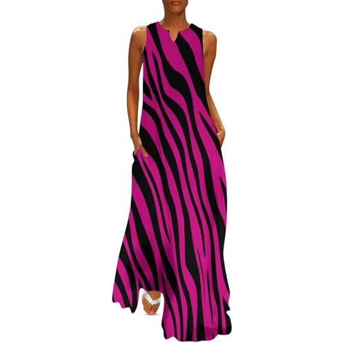 Robe longue grande taille trapèze à poches pour femme ronde