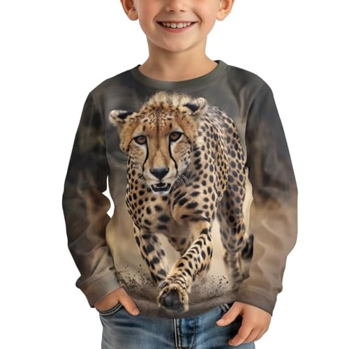 Image of Uourmeti Long Sleeve Tops for Boys Graphic T Shirts Teen Girls Active Pullover Tees