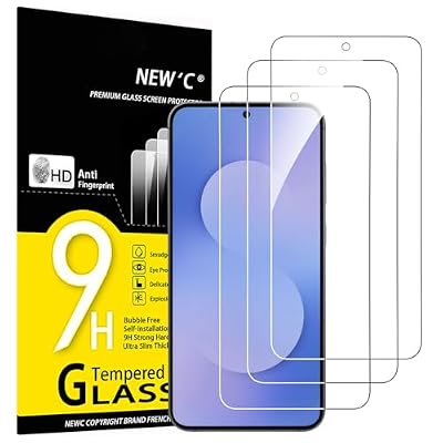 NEW'C 3 Pack Designed for Samsung Galaxy A57 5G Screen Protector Tempered Glass,Case Friendly Ultra Resistant