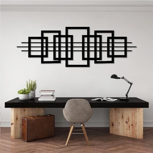 Square Metal Wall Art, Luxury Modern Metal Wall Art, Geometric