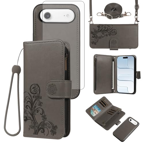 Coque portefeuille iPhone 17 Air idéale pour voyager avec son écran en verre