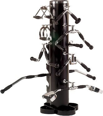 Power Systems Cable Attachment Bar Storage Rack for Cable Weight Training Machines, 48