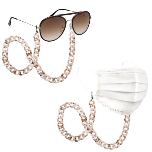 Image of uxcell Eyeglass Chains for Women, Acrylic Eyeglass Holder Chains Adjustable Sunglasses Lanyards Holder Chain for Glasses