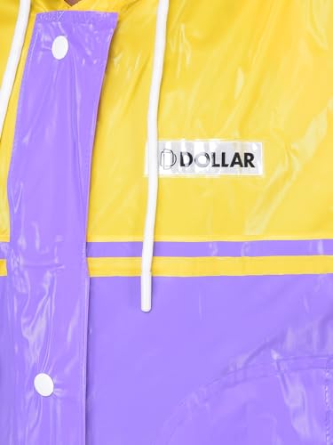 Image of Dollar Rainguard Kids' Full Sleeve Solid Long Raincoat With Adjustable Hood and Pocket