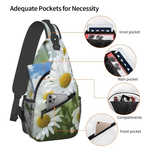 Morrales urbanos negros Cross Chest Bag para adultos miniatura 4