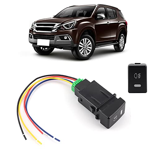 Automotive Front Fog Lamp Switch Button Automotive Front Fog Lamp Switch Button with Connecting Wire Long Life for Isuzu Mux Dmax