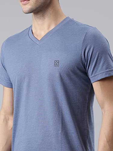 Image of F A S O Mens Organic Cotton V-Neck T-Shirt